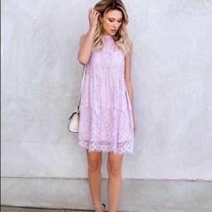 Lilac Eyelet Dress